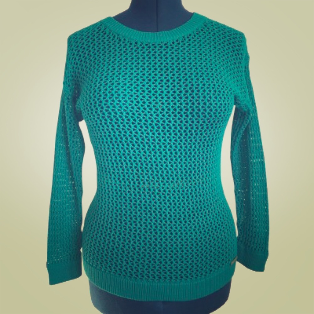 Blue Michael Kors Mesh Sweater